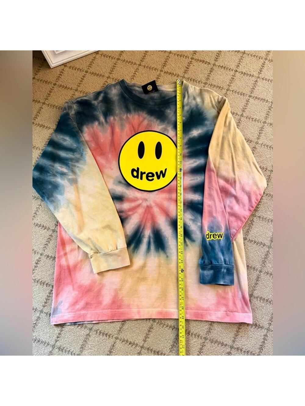 drewhouse long sleeve tie dye crew neck T-shirt XL